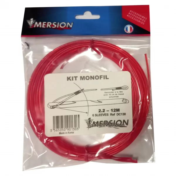 Kit Monofilamento 12M Rojo Imersion